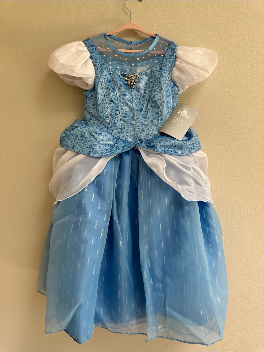 NWT Disney Cinderella Princess Blue Ball Gown Costume Dress Size 5/6